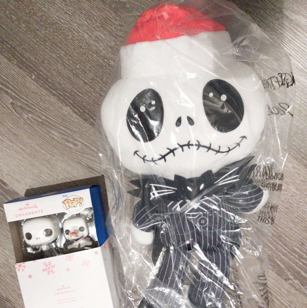Hallmark Funko Pop Nightmare Before Christmas Ornaments & Jack Skellington plush